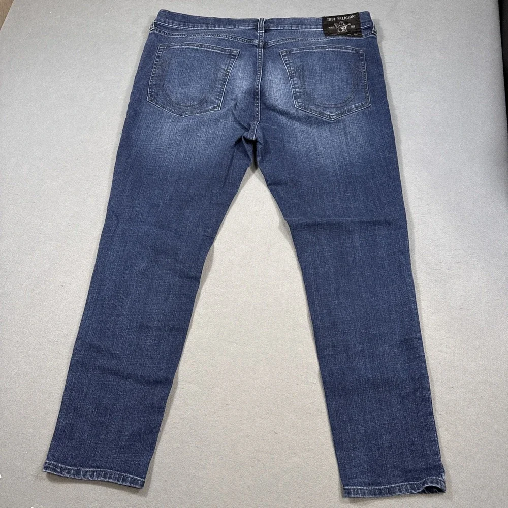 True Religion‎ Mick MENS 40 X 30 DARK BLUE WASH SLOUGHLY SKINNY JEANS